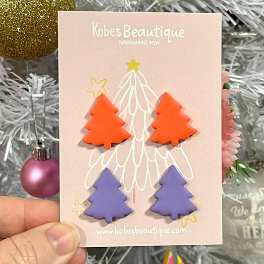 Christmas Tree Studs – 2 Pack
