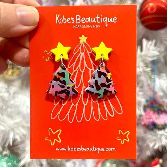 Christmas Tree Dangles - Yellow and Mixed colours