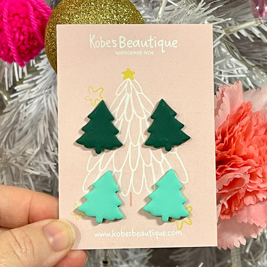 Christmas Tree Studs – 2 Pack