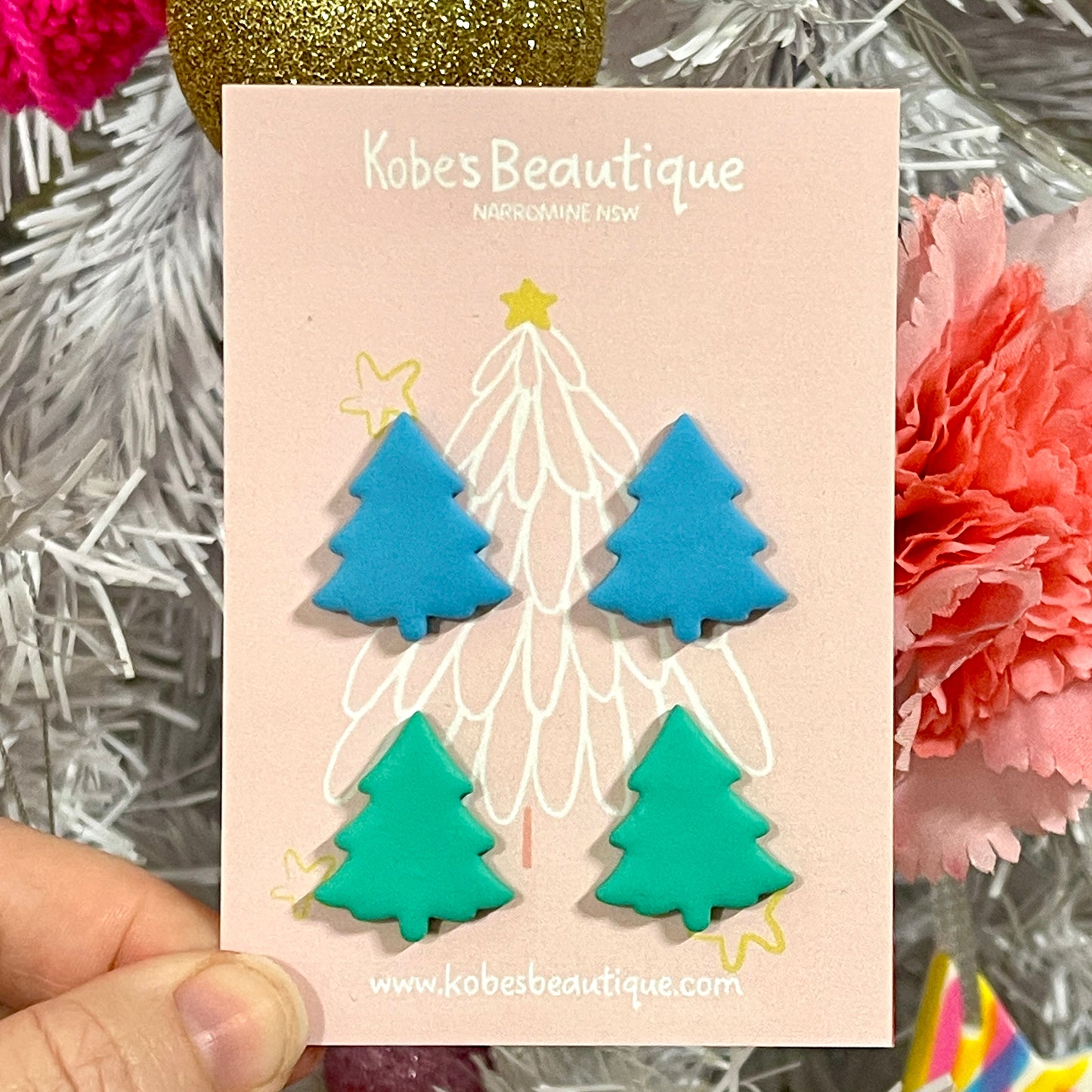 Christmas Tree Studs – 2 Pack