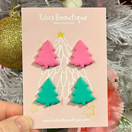 Christmas Tree Studs – 2 Pack