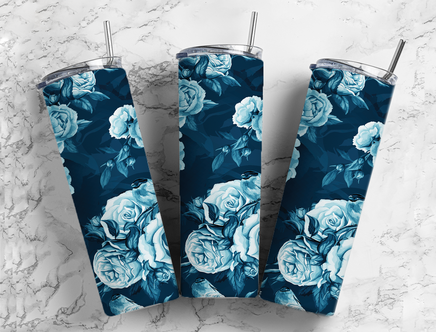 Blue Roses - Tumbler