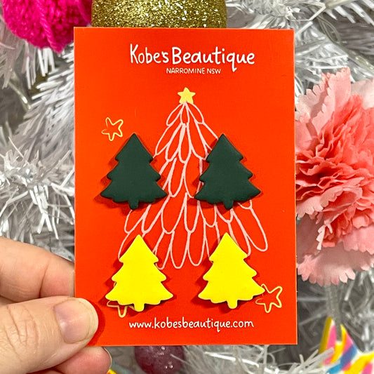 Christmas Tree Studs – 2 Pack