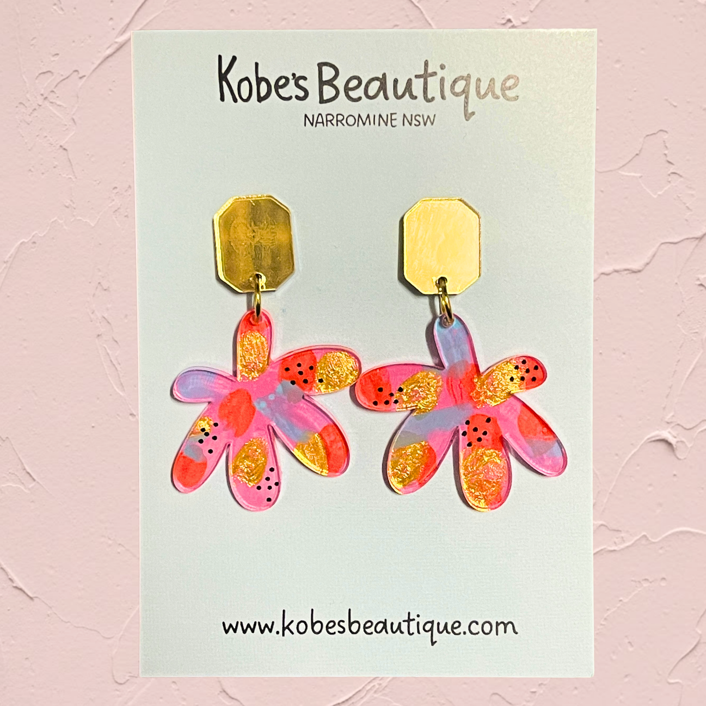 Funky Dangles - Hand painted. One of a kind.