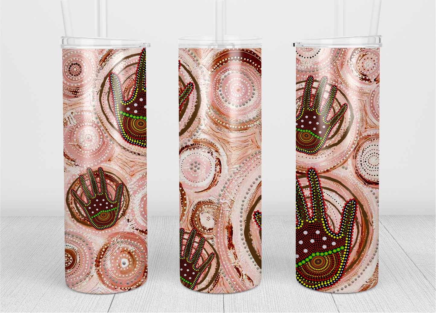 Hands - Indigenous Art - Tumbler