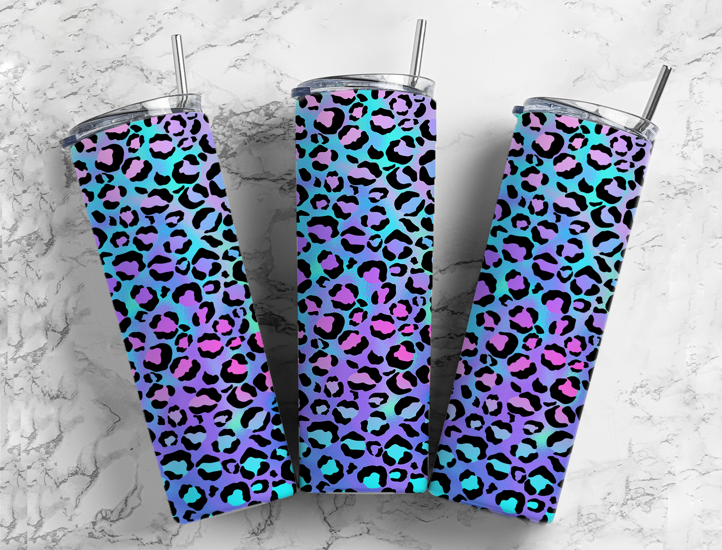 Neon Leopard - Tumbler