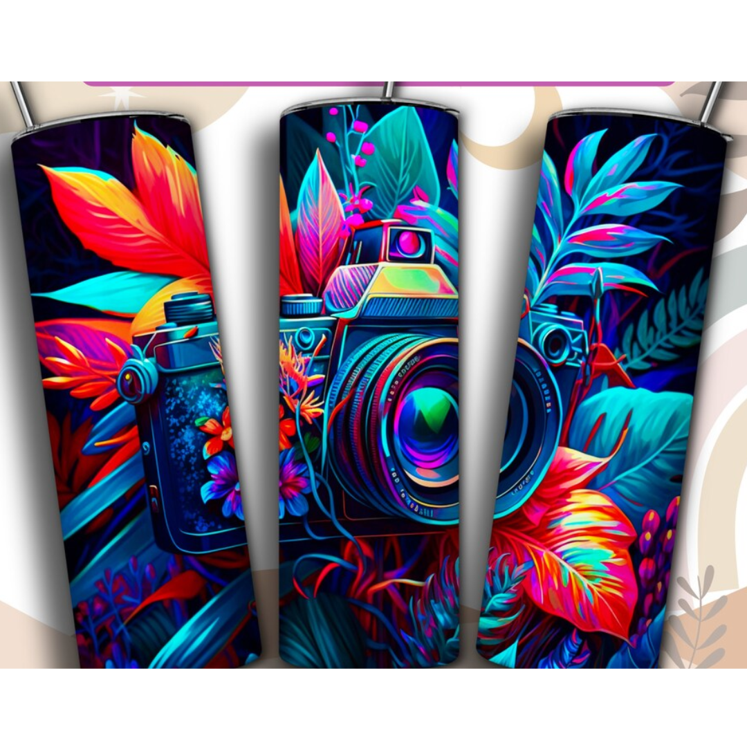 Neon Camera - Tumbler