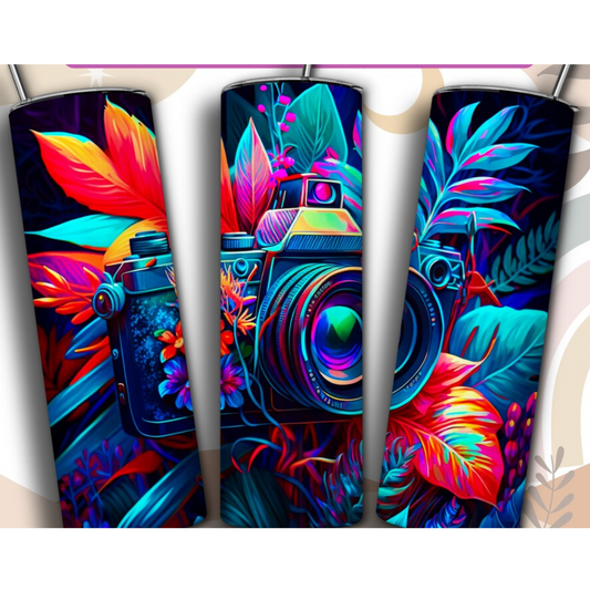 Neon Camera - Tumbler