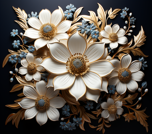 Pearl Flowers Tumbler