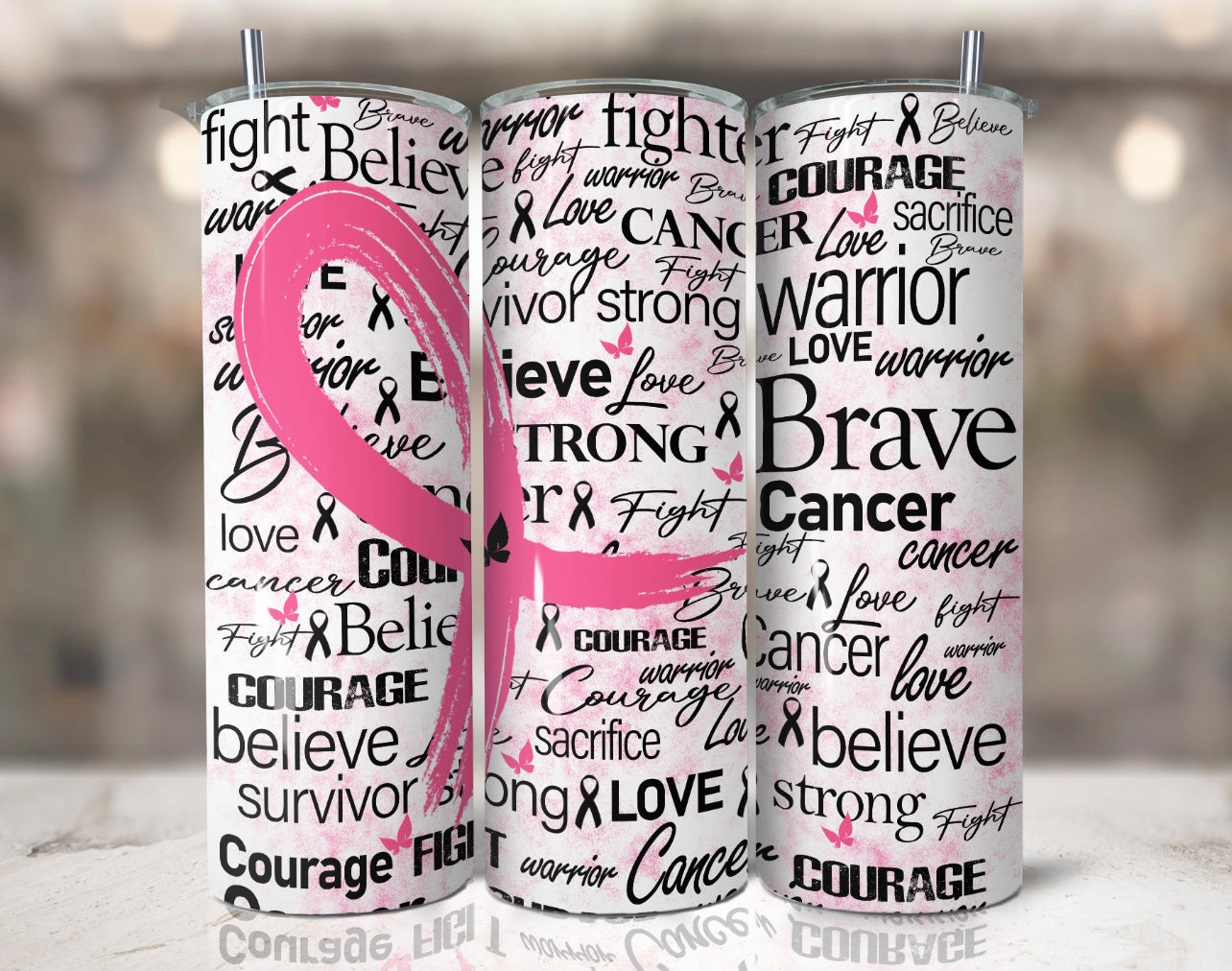 Breast Cancer Awareness Pink - Tumbler