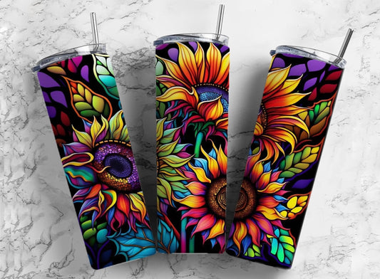 Dark Sunflowers - Tumbler