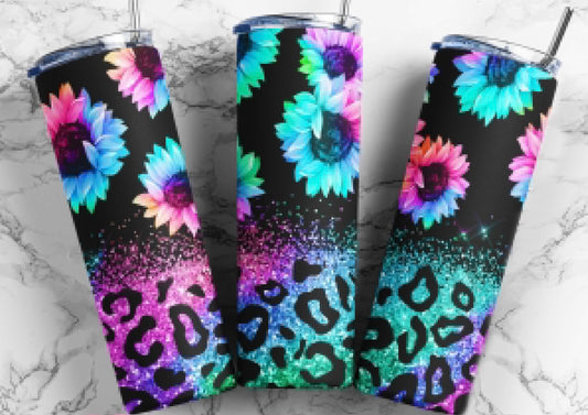 Neon Sunflowers - Tumbler