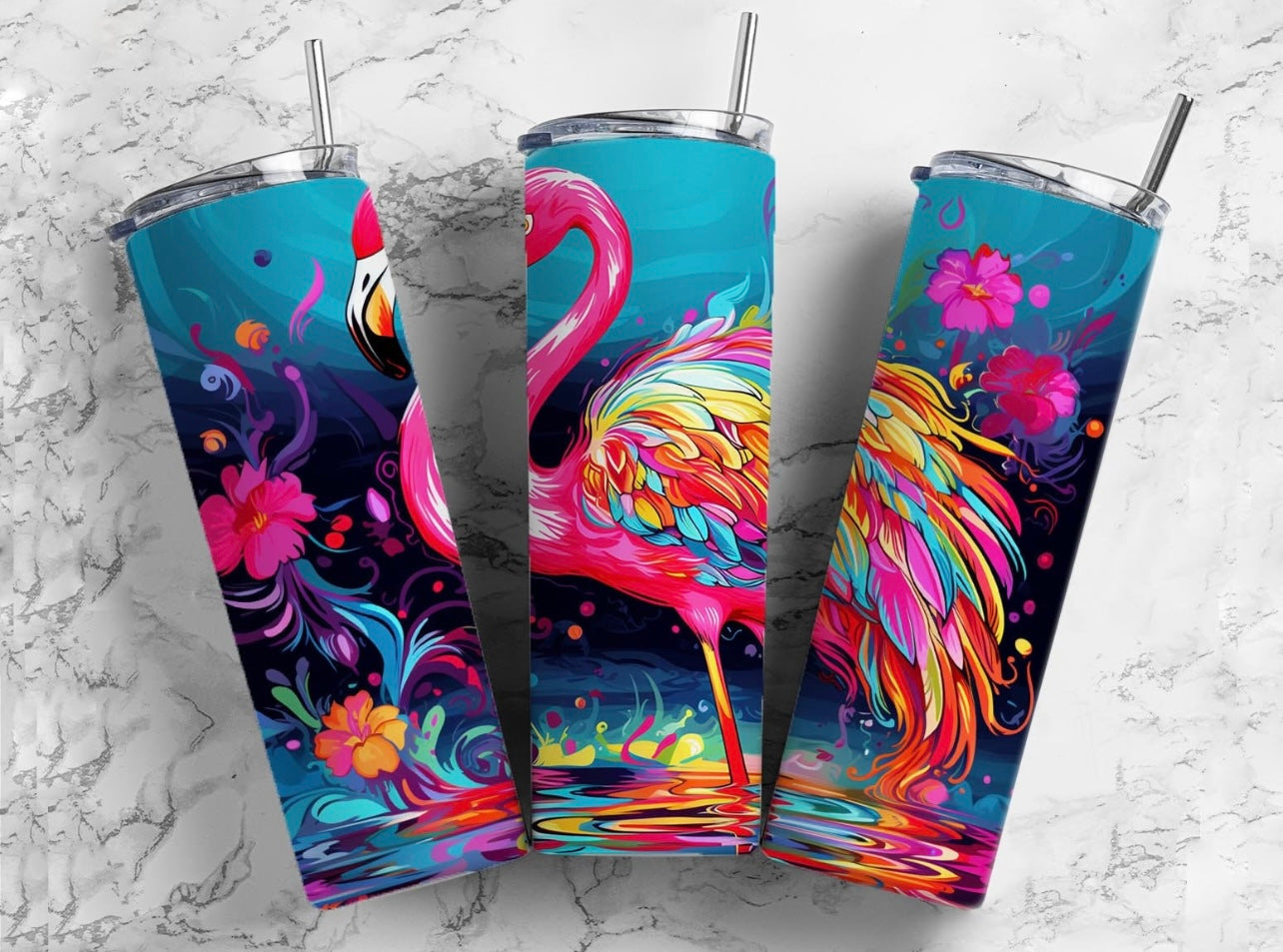 Rainbow Flamingo - Tumbler