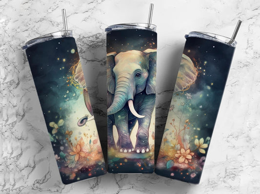Watercolour Elephant - Tumbler