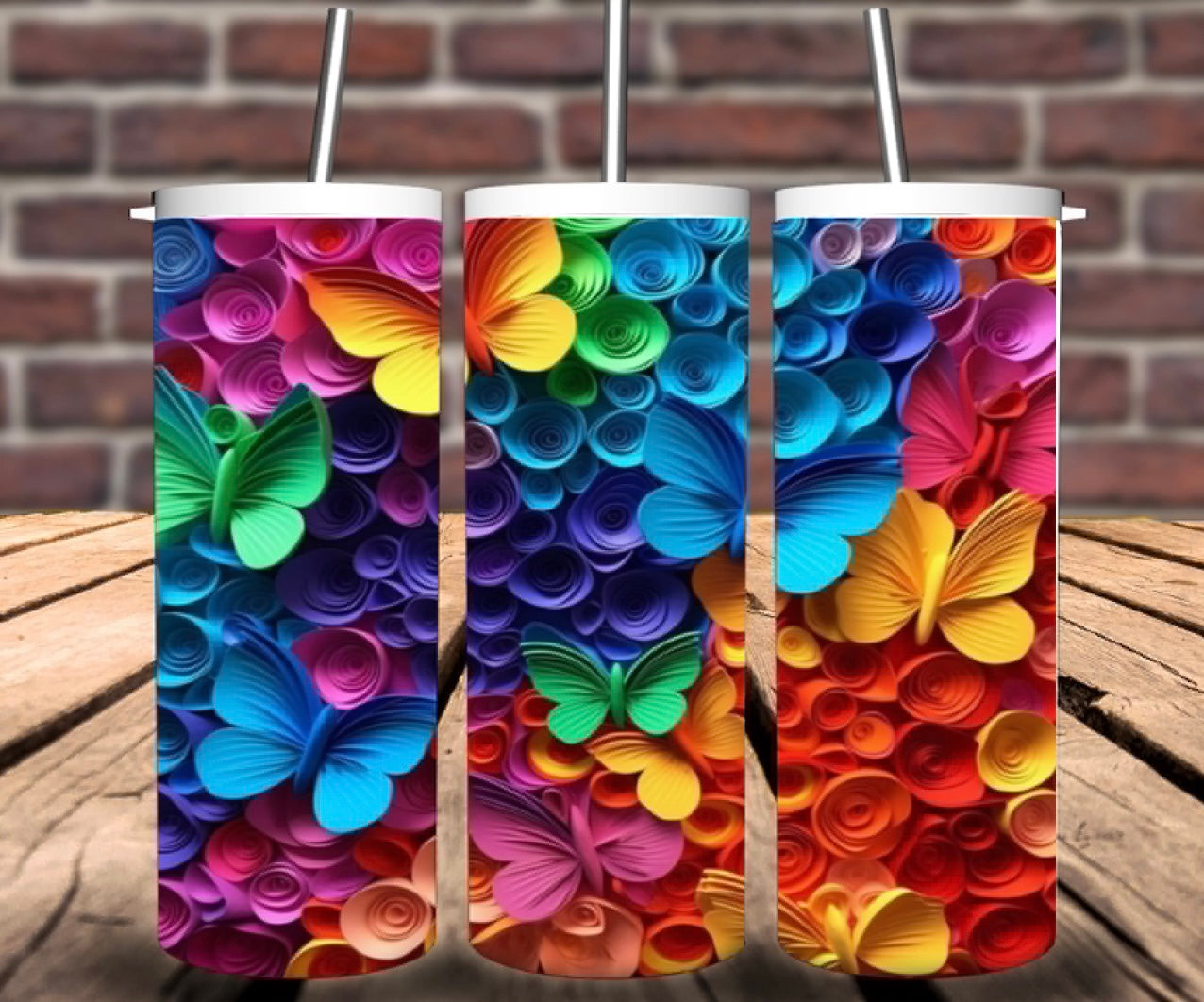 PRIDE Butterflies - Tumbler