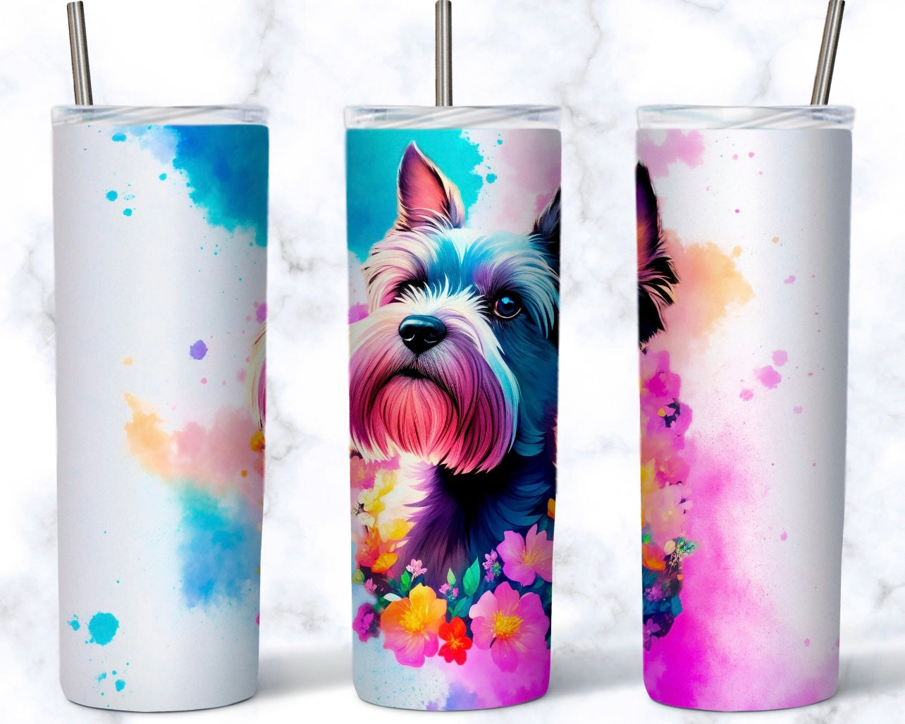 Dog Watercolour - Tumbler