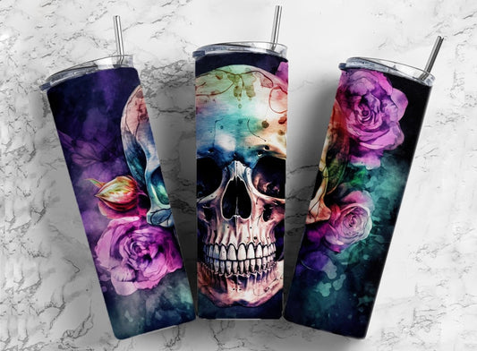 Rose Skull - Tumbler