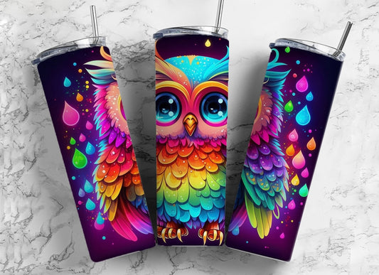 Neon Owl - Tumbler