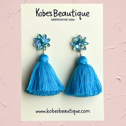 Tassel Dangles - Light Blue