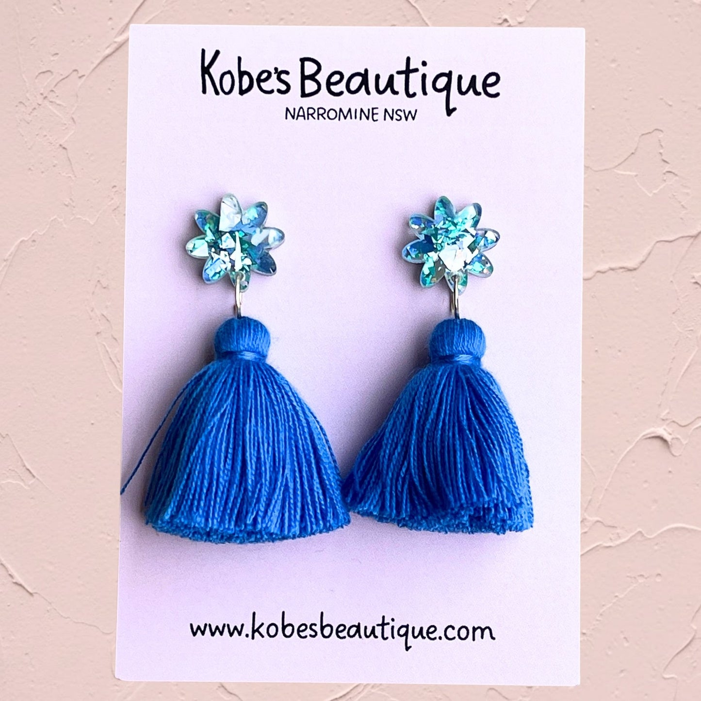 Tassel Dangles - Blue