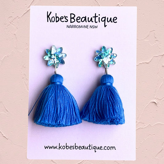 Tassel Dangles - Blue